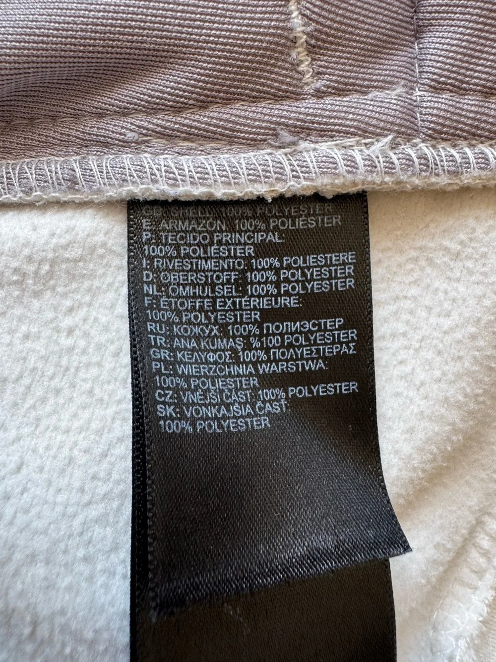 The North Face NFOA3RSY 100% polyester full zip-up hoodie/jacket XXL colorblock